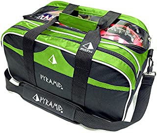 Pyramid Path Double Tote Plus Clear Top Bowling Bag (Holds Shoes)