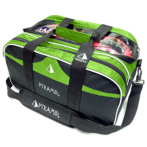 Pyramid Path Double Tote Plus Clear Top Bowling Bag (Holds Shoes)