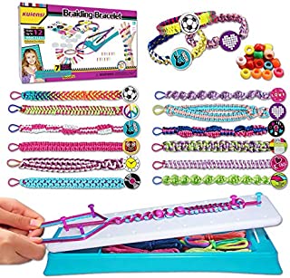 KUIENSI Friendship Bracelet Making Kit for Girls, DIY Craft Bracelet with Elastic Design and Convenient Wearable, Gifts for 6 Years Old Girls and up