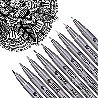 Dyvicl Black Micro-Pen Fineliner Ink Pens - Precision Multiliner Pens Micro Fine Point Drawing Pens for Sketching, Anime, Manga, Artist Illustration, Bullet Journaling