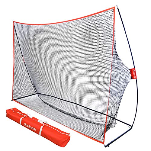 GoSports Golf Practice Hitting Net | Huge 10' x 7' Personal Driving Range For Indoor or Outdoor Use | Designed By Golfers for Golfers