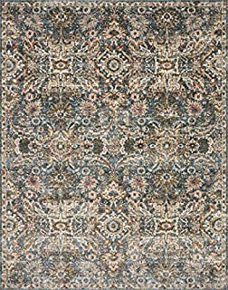 Loloi II Saban Collection SAB-04 Blue / Sand, Traditional Area Rug, 5'-3