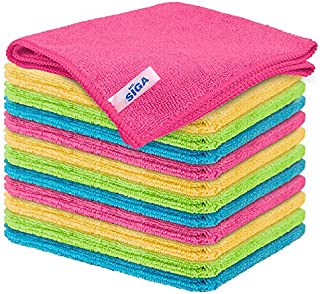 MR.SIGA Microfiber Cleaning Cloth,Pack of 12,Size:12.6