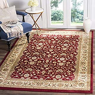 Safavieh Lyndhurst Collection LNH312A Traditional Oriental Area Rug, 4' x 6', Red / Ivory