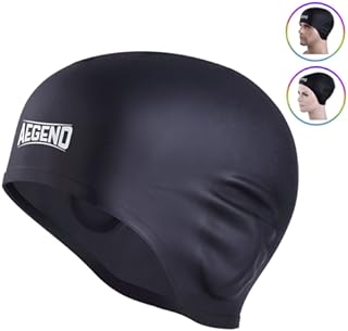 Aegend Solid Silicone Swim Cap