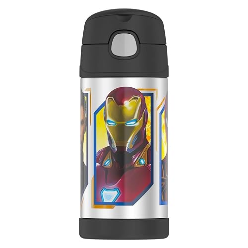 Thermos Avengers 12 oz Funtainer Water Bottle - Black