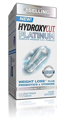 Hydroxycut Platinum Weight Loss Supplements Plus Active Probiotics & Vitamins