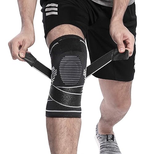 BERTER Knee Brace for Men Women - Compression Sleeve Non-Slip for Running