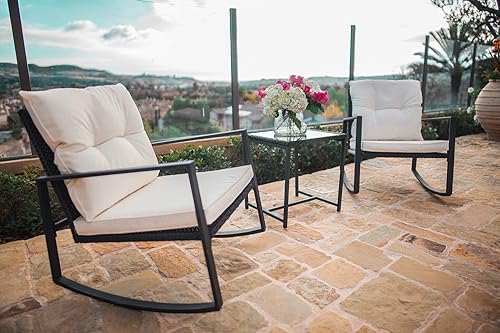 Suncrown 3-Piece Rocking Bistro Set