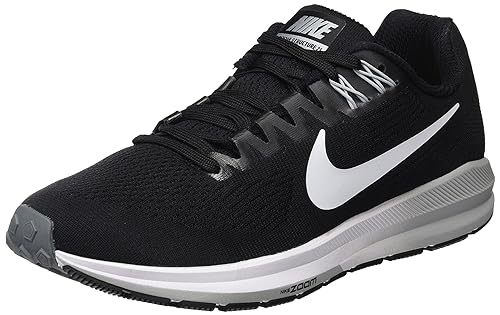 NIKE Women's Air Zoom Structure 21 Black/White/Wolf/Grey Running Shoe 9 Women US