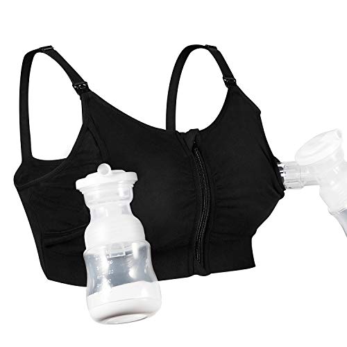 Hands Free Pumping Bra, Momcozy Zipper Breast Pump